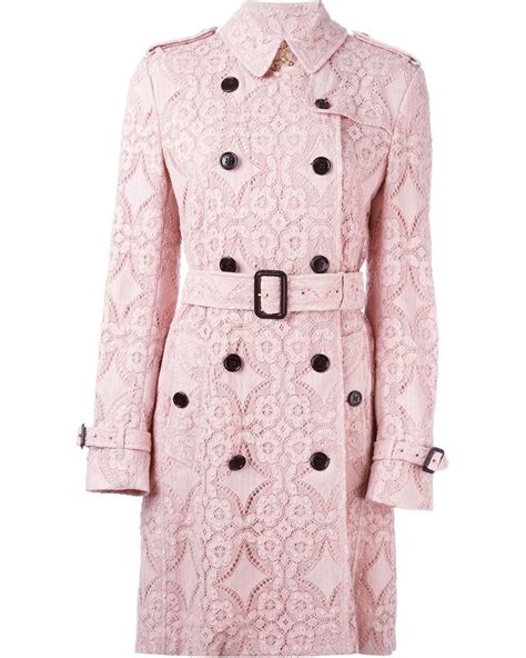 burberry pink lace coa|burberry jackets for women.